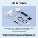 EMPUNHADURA MAGNÉTICA PARA CELULAR TELESIN -Empunhadura para celular + kit de luz magnética para selfie compatível com Android e IOS